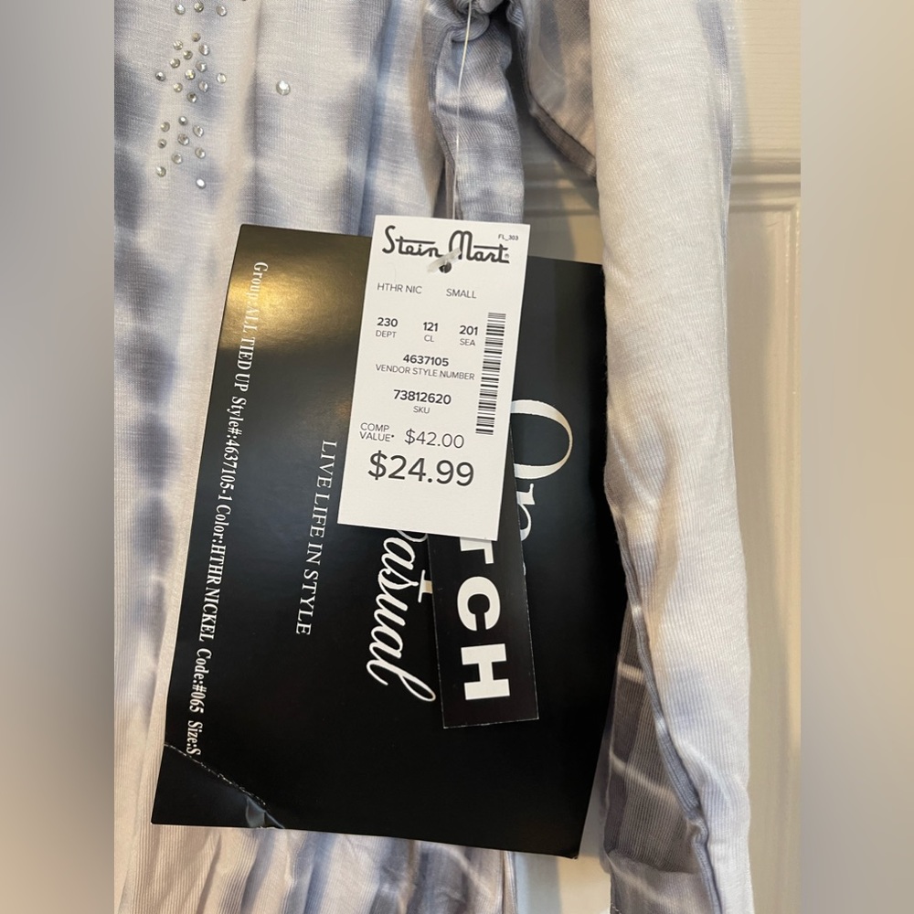 Onque Casual 3/4 Sleeve Tie Dye Top - Picture 5 of 6